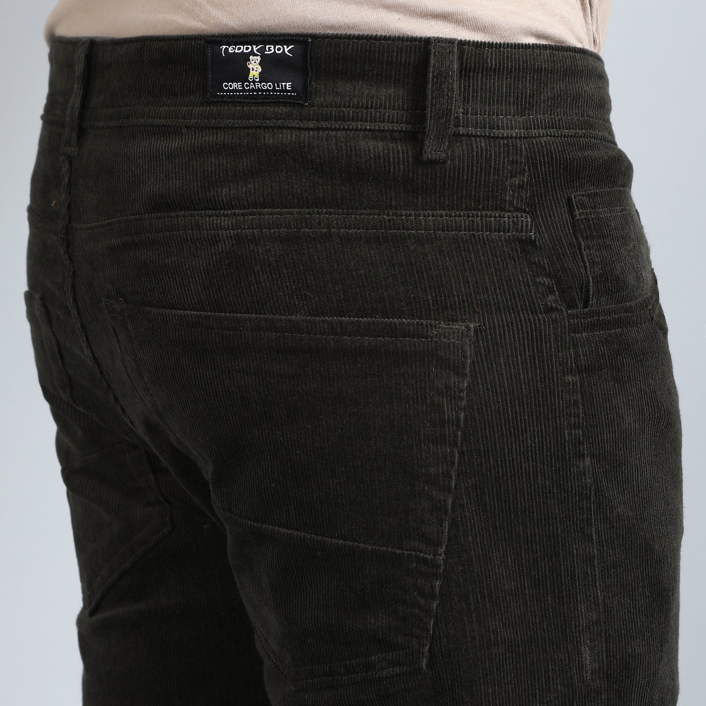 MILLITARY OLIVE CORDUROY PANTS 4770-6